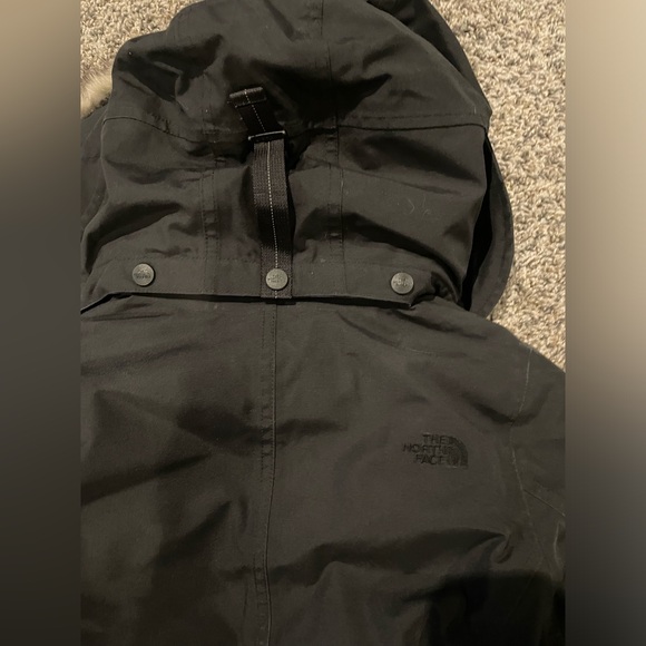 The North Face Parka XS Black Shavana Down Parka Coat with Suspenders - Picture 13 of 14